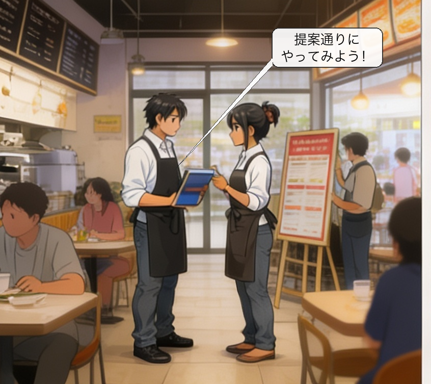 AI経営アドバイザー 漫画コマ5