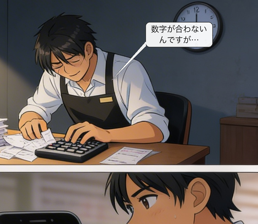 日次売上レポートの仕組みを解説する漫画 コマ2