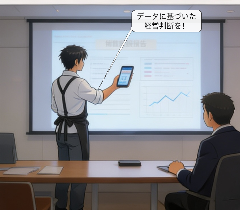 日次売上レポートの仕組みを解説する漫画 コマ6