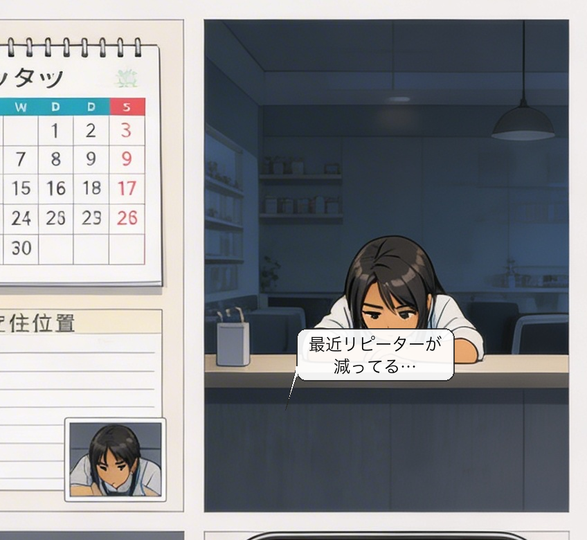 LINE CRM自動配信の仕組みを解説する漫画 コマ2