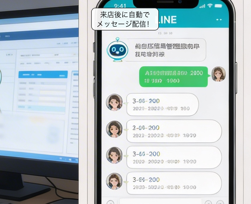 LINE CRM自動配信の仕組みを解説する漫画 コマ4