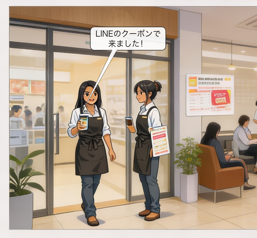 LINE CRM自動配信の仕組みを解説する漫画 コマ5