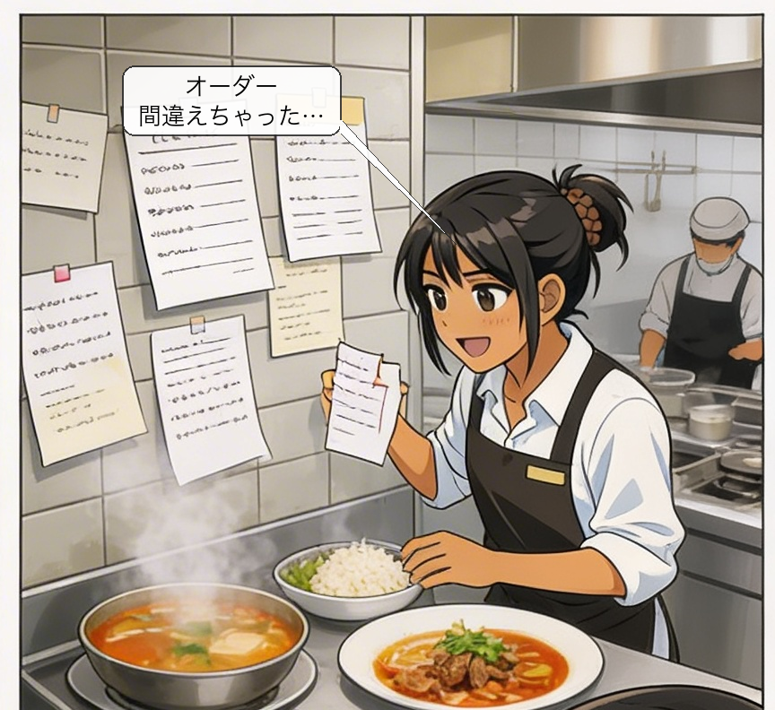 LINE注文自動化の仕組みを解説する漫画 コマ2