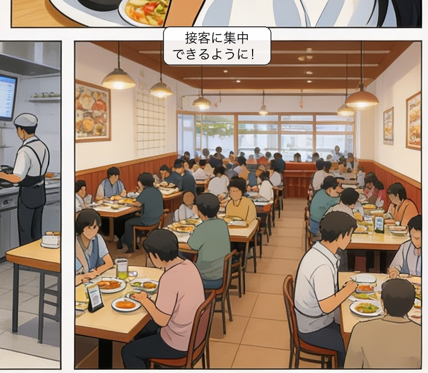 LINE注文自動化の仕組みを解説する漫画 コマ6